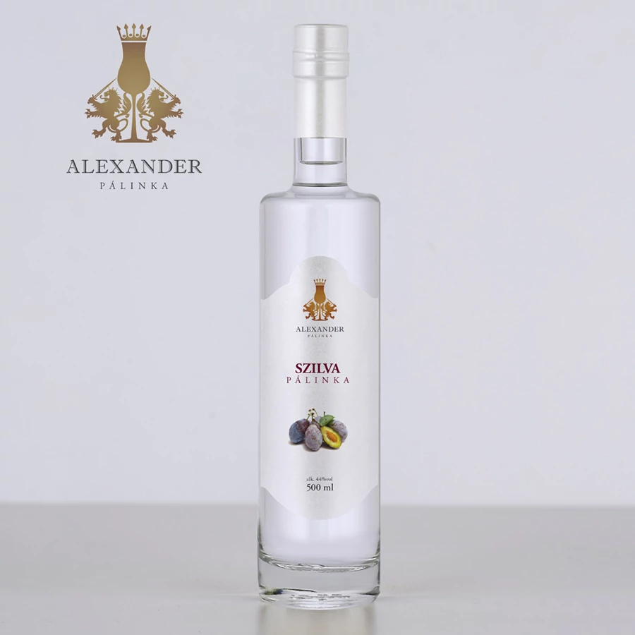Szilva pálinka 500 ml (44%) - Alexander Pálinkaház Kft.